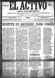 El Activo : Periódico Político Independiente y Defensor de los Intereses Morales, Materiales y Agrícolas de este Distrito Electoral. Núm. 3, 11 de junio de 1899