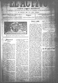 El Activo : Periódico Político Independiente y Defensor de los Intereses Morales, Materiales y Agrícolas de este Distrito Electoral. Núm. 16, 10 de septiembre de 1899