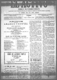 El Activo : Periódico Político Independiente y Defensor de los Intereses Morales, Materiales y Agrícolas de este Distrito Electoral. Núm. 28, 3 de diciembre de 1899