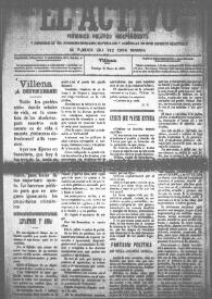 El Activo : Periódico Político Independiente y Defensor de los Intereses Morales, Materiales y Agrícolas de este Distrito Electoral. Núm. 35, 21 de enero de 1900