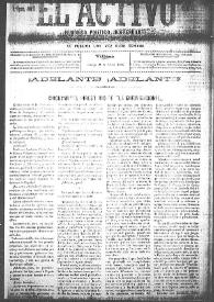 El Activo : Periódico Político Independiente y Defensor de los Intereses Morales, Materiales y Agrícolas de este Distrito Electoral. Núm. 42, 11 de marzo de 1900