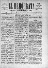 El Demócrata (Villena, Alicante)
. Núm. 13, 9 de noviembre de 1890