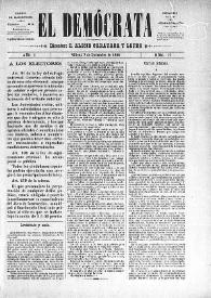 El Demócrata (Villena, Alicante)
. Núm. 17, 7 de diciembre de 1890