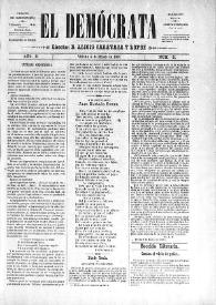 El Demócrata (Villena, Alicante)
. Núm. 21, 4 de enero de 1891