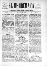 El Demócrata (Villena, Alicante)
. Núm. 22, 11 de enero de 1891