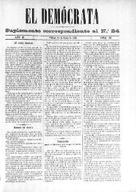 El Demócrata (Villena, Alicante)
. Núm. 25, 31 de enero de 1891