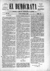 El Demócrata (Villena, Alicante)
. Núm. 30, 8 de marzo de 1891