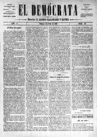 El Demócrata (Villena, Alicante)
. Núm. 47, 5 de julio de 1891