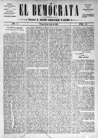 El Demócrata (Villena, Alicante)
. Núm. 49, 19 de julio de 1891