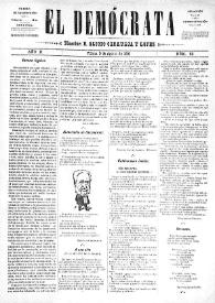 El Demócrata (Villena, Alicante)
. Núm. 52, 9 de agosto de 1891