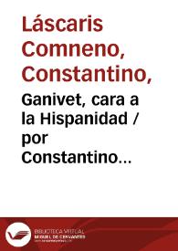 Ganivet, cara a la Hispanidad