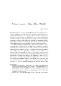 Política antiterrorista y debate público, 1996-2009