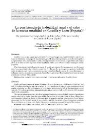 La persistencia de la dualidad rural y el valor de la nueva ruralidad en Castilla y León (España)