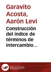 Construcción del índice de términos de intercambio para Colombia