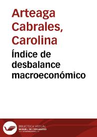 Índice de desbalance macroeconómico