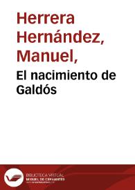 El nacimiento de Galdós