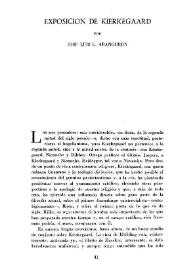 Exposición de Kierkegaard