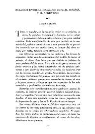 Relación entre el folklore musical español y el argentino