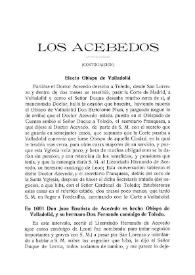 Los Acebedos (Continuación)