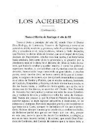 Los Acebedos (Continuación)