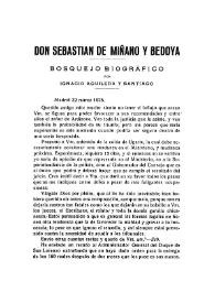 Don Sebastián de Miñano y Bedoya. Bosquejo biográfico