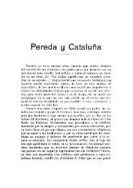 Pereda y Cataluña