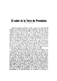 El señor de la Torre de Provedaño