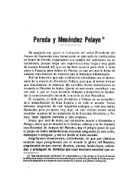 Pereda y Menéndez Pelayo