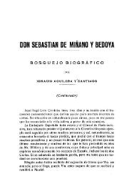 Don Sebastián de Miñano y Bedoya. Bosquejo biográfico