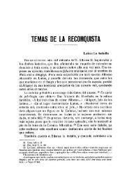 Temas de la Reconquista