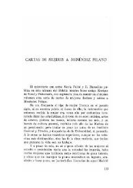 Cartas de mujeres a Menéndez Pelayo