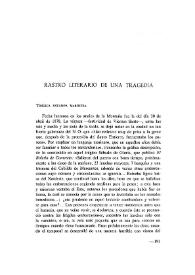 Rastro literario de una tragedia