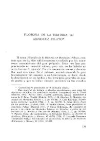 Filosofía de la historia en Menéndez Pelayo