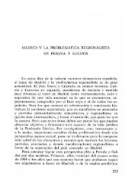 Madrid y la problemática regionalista en Pereda y Galdós