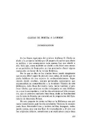 Cartas de Pereda a Laverde