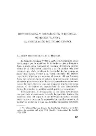  Historiografía y organización territorial: Menéndez Pelayo y su articulación del Estado español