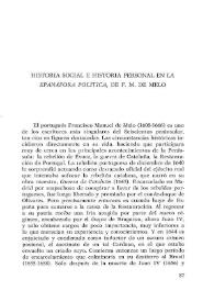 Historia social e historia personal en la 