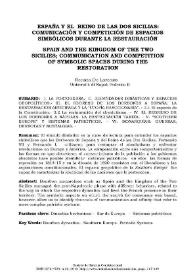 España y el Reino de las Dos Sicilias: comunicación y competición de espacios simbólicos durante la Restauración 
