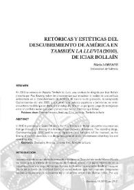 Retóricas y estéticas del Descubrimiento de América en 