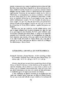 Literatura española en Norteamérica: Richard E. Chandler y Kessel Schwartz: 