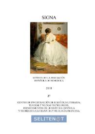 Signa : revista de la Asociación Española de Semiótica. Núm. 27, 2018