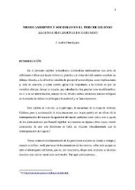 Medio ambiente y sociedad en el tercer milenio : algunas reflexiones en gerundio