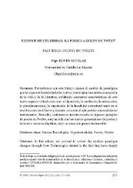 Tiempos de celeridad: la poesía a golpe de 