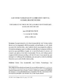 Las voces narrativas en la obra documental agraria de José Neches