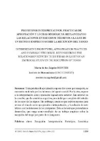 Prototipos interpretativos, prácticas de apropiación y luchas simbólicas. Replanteando las relaciones entre estos términos a la luz de un estudio empírico sobre la recepción del tango