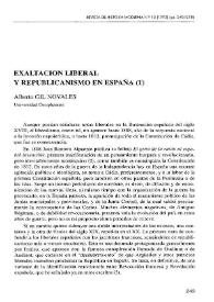 Exaltación liberal y republicanismo en España (1)