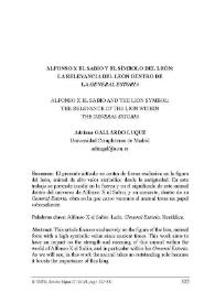 Alfonso X El Sabio y el símbolo león: la relevancia del león dentro de la General Estoria