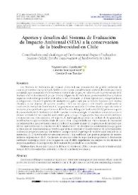 Aportes y desafíos del Sistema de Evaluación de Impacto Ambiental (SEIA) a la conservación de la biodiversidad en Chile 