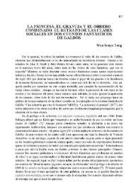 La princesa, el granuja y el obrero condenado:  el retrato de las clases sociales en dos cuentos fantásticos de Galdós 