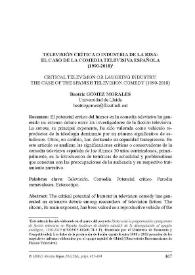 Televisión crítica o industria de la risa. el caso de la comedia televisiva española (1900-2018)